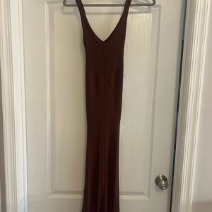 Abbeline stretchy bodycon brown Sleeveless tank Dress